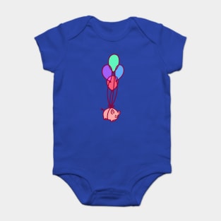 Balloon Piggy Baby Bodysuit